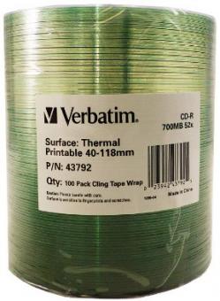 43792 CD vierges CD-R 700 Mo 52x, lot de 100 pièces 