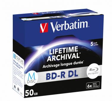 MDISC BD-R DL 50 Go, lot de 5 