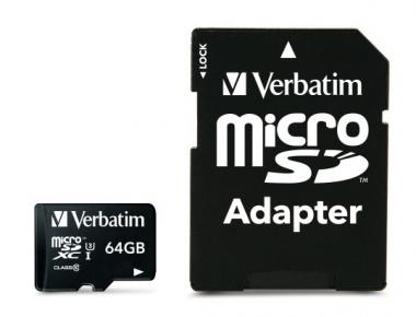 Carte MicroSDXC Pro 64 Go, UHS Classe 10 