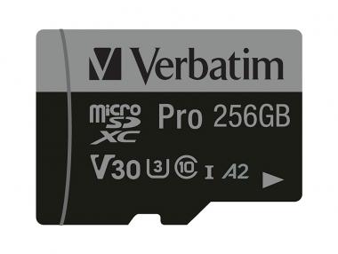 Carte Micro SDXC Pro U3 de 256 Go 