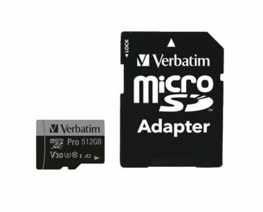 Carte Micro SDXC Pro U3 de 512 Go 