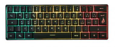 SureFire KingPin X1 Gaming-Tastatur, USB, AZERTY, französisch, schwarz Französisch
