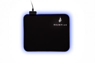 SureFire Silent Flight RGB-320 Gaming-Mauspad, schwarz 
