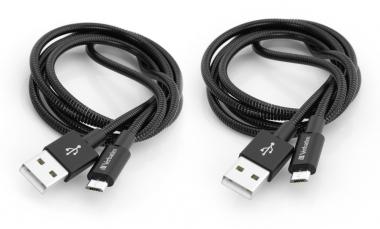 USB-Kabel USB 3.2 Gen 1 (3.1 Gen 1) 1m Micro-USB A  USB A, schwarz 