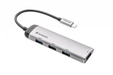 USB-C-Multiport-Hub mit vier USB 3.2 Gen 1-Anschlüssen 