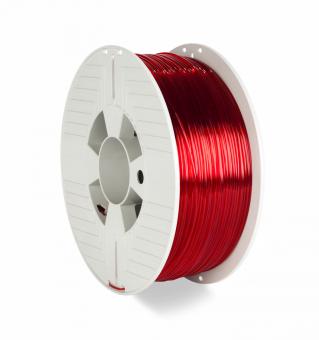 3D PRINTER FILAMENT PET-G 1.75MM 1KG RED TRANSPARENT 