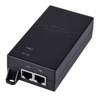 Injecteur PoE IEEE802.3at, connecteurs RJ45 10/100/1000Mbit/s, puissance 30W 