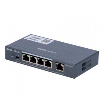 Switch PoE Cloud verwaltbar Level 2, 4 PoE-Ports 802.3af/at + 1 Uplink RJ45, 4 RJ45 10/100/1000Mbit/s + 1 RJ45 10/100/1000Mbit/s, 30W pro Port 802.3af/at 