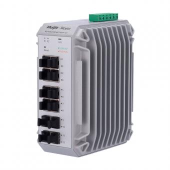Industrieller PoE-Cloud-Switch Layer 2, 8 PoE+-Gigabit-Ports + 4 SFP-Gigabit-Ports, 30W pro Port 802.3af/at 