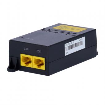 Injecteur PoE IEEE802.3at, connecteurs RJ45 10/100/1000Mbit/s, puissance 30W, distance maximale 100m 