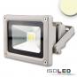 LED Fluter 10W, warmweiß, silber matt, IP65 