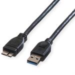 USB 3.0 Kabel, A Stecker zu Micro A Stecker, 0,8m 
