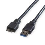 USB 3.0 Kabel, A Stecker zu Micro B Stecker, 0,8m 