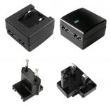2 x USB Charger Euro + UK-Stecker, 10W 