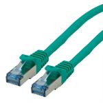 Câble patch, Cat. 6a, S/FTP (PiMF), niveau composant, LSOH vert | 0,5 m