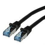 Câble patch, Cat. 6a, S/FTP (PiMF), niveau composant, LSOH noir | 5,0 m