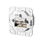 E-DAT C6 Anschlussdose, UP0, zweifach 