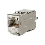 C6A Modul, Kat. 6A, 180°, Kabelmontage ohne Werkzeug 