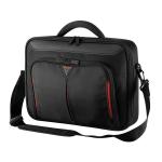 Notebooktasche Classic+, 39,6cm, 15,6-Zoll, schwarz-rot 