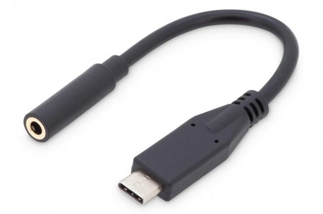 USB Type-C audio adapter cable, Type-C to 3.5mm stereo 
