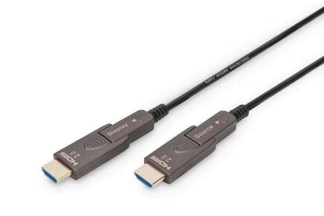 4K - câble fibre optique hybride HDMI® AOC avec connecteur amovible 