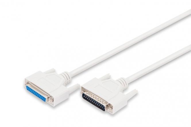 Câble de rallonge pour le transfert de données, D-Sub25/M - D-Sub25/F 