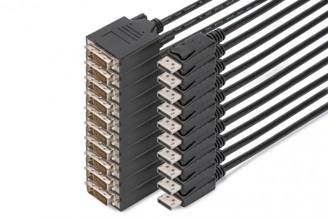 Câble adaptateur DisplayPort - DVI, kit de 10 