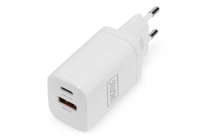 Chargeur USB, 1 x USB A / 1 x USB-C, 30W 