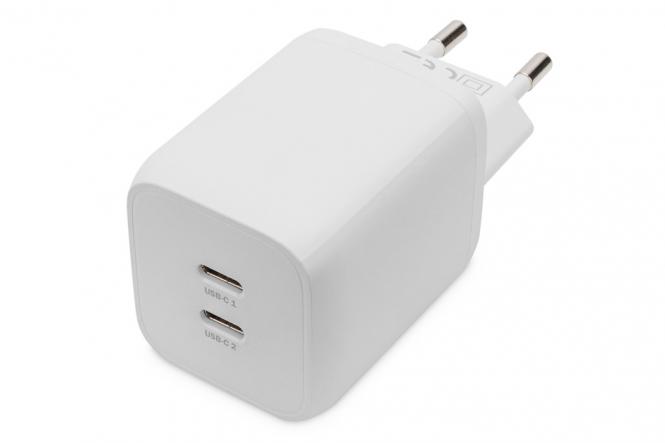 Chargeur USB-C, 2 ports, 65W GaN 