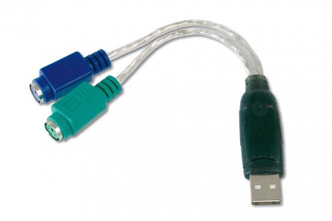 Adaptateur DIGITUS® USB - PS/2 