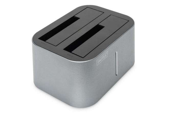 Station d'accueil pour deux disques durs SATA 2,5-pouces/3,5-pouces USB 3.0 