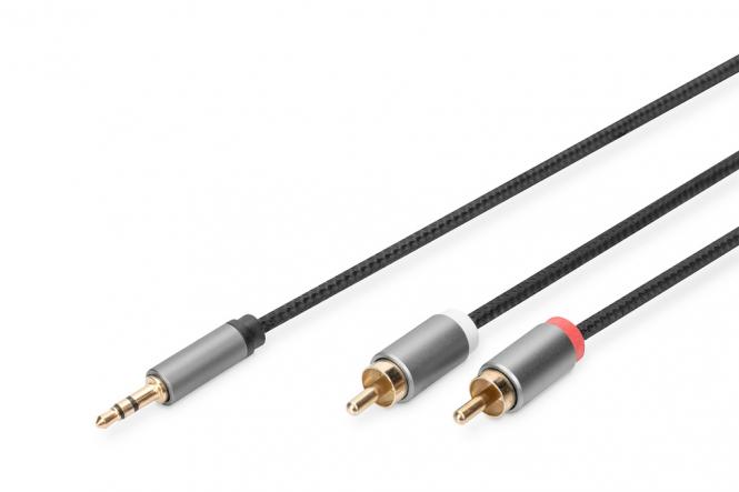 Câble adaptateur audio, prise jack 3,5mm vers RCA 