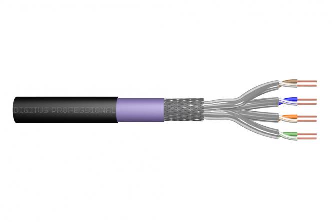 Cat.7 S/FTP burial installation cable, 500m, simplex, PE 