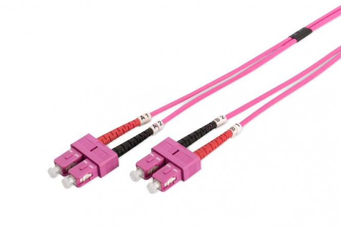 Câble de brassage multimode à  fibre optique, OM4, SC / SC 