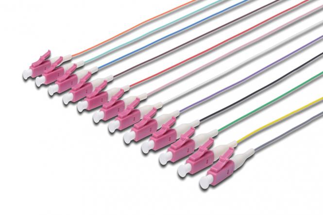 raccords flexibles colorés LC simplex OM4 
