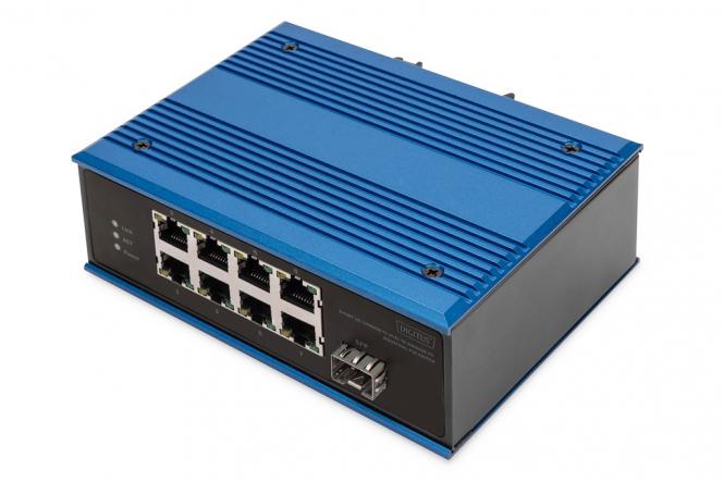 8-Port 10/100Base-TX(PoE) to 100Base-FX Industrial PoE Switch 