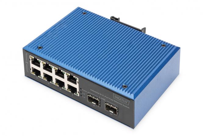 Industrial 8+2-Port Fast Ethernet Switch 
