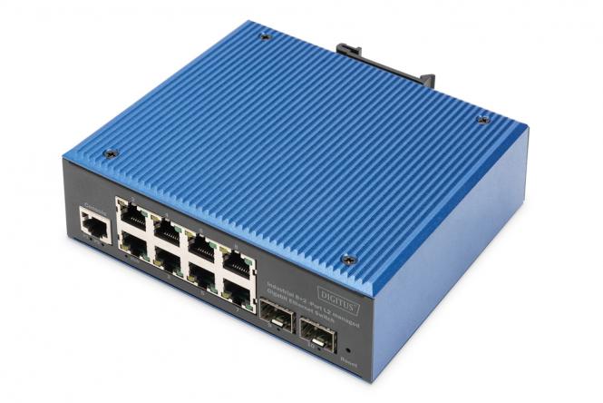 Industrial 8+2 -Port L2 managed Gigabit Switch 