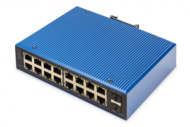 Industrial 16+2 -Port L2 managed Gigabit Switch 