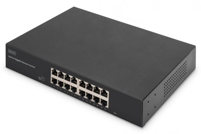 Commutateur Gigabit 16 ports, 19 pouces, non administrable 