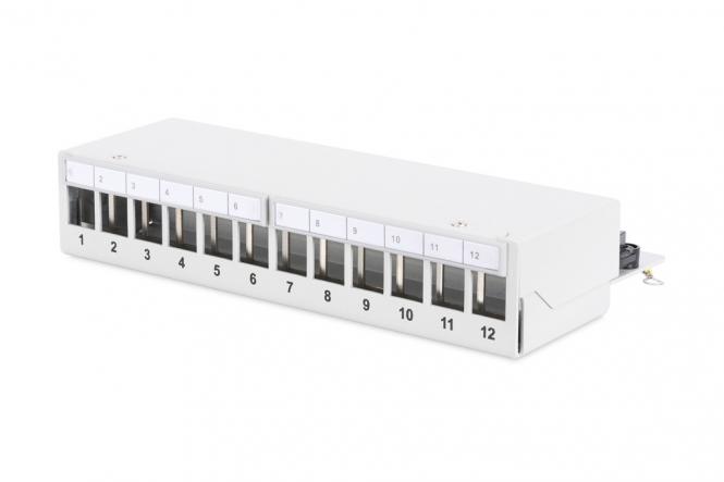 Desktop Modular Patch Panel, shielded, 12-port 