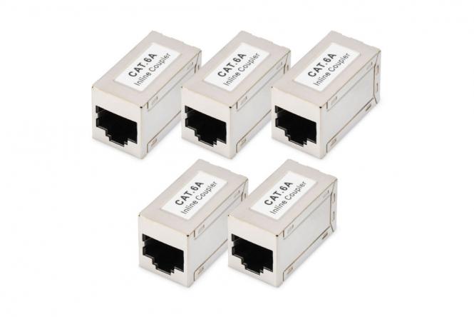 Coupleur modulaire CAT 6A, blindé - 5 pièces 