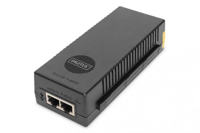 Injecteur PoE+ 10 Gigabit Ethernet, 802.3at, 30 W 