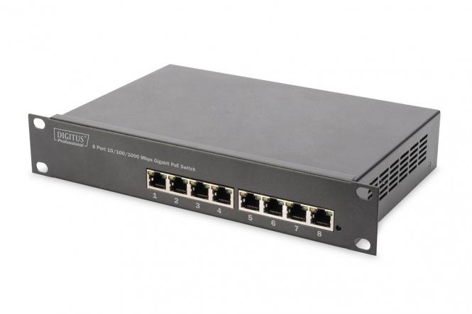 Commutateur Gigabit Ethernet PoE 10 po 8 ports 