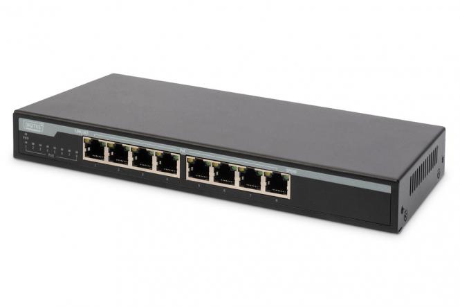 Commutateur de bureau PoE Gigabit 10/100/1000 Mbit/s, 8 ports 