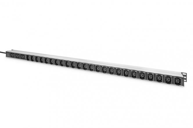 PDU IT de base, monophasé 16A, 24 x C13, 3 x C19, 3m de câble d'alimentation, connecteur IEC 60309 16A 