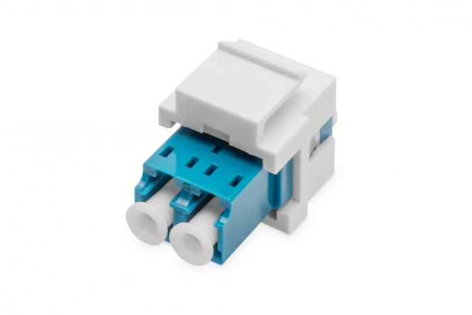 Coupleur duplex FO-LC/LC, monomode, module Keystone 