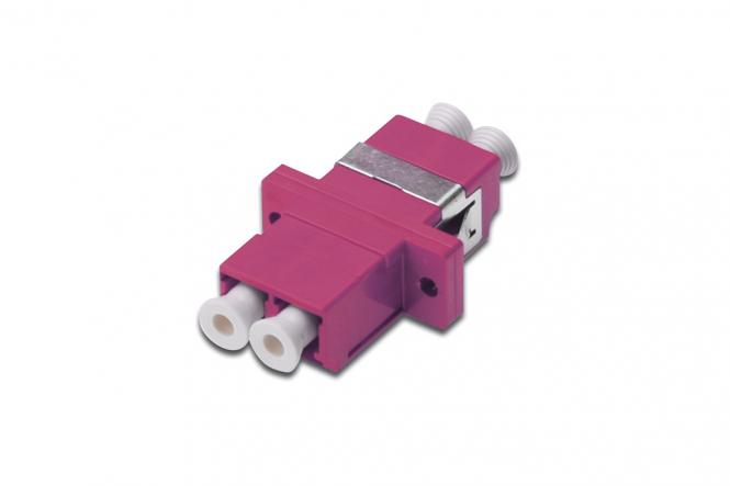 Coupleur LC / LC Duplex, OM4, couleur rose 