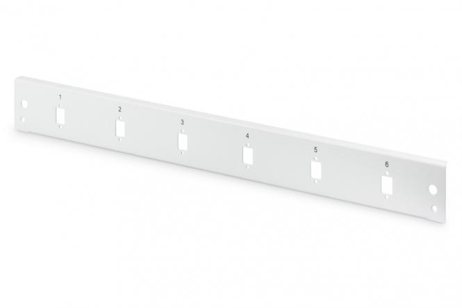 Panneau avant de boîtier d'épissures pour fibre optique, verrouillage rapide, 6x SC SX, LC DX 