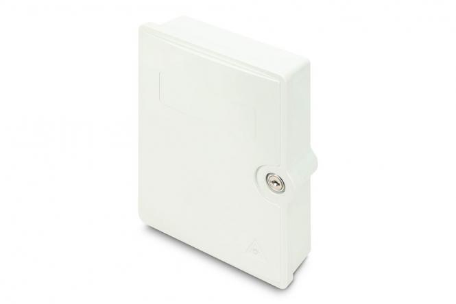 Boîtier de raccordement FTTH/FTTB, équipé, OS2, 12 fibres, LC/PC 